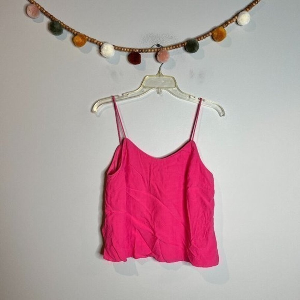 🔆 WAYF pink cropped strappy tank top